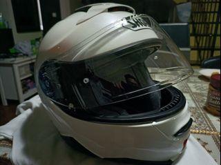 White Shoei Neotec2 M with D Ring (Strap)