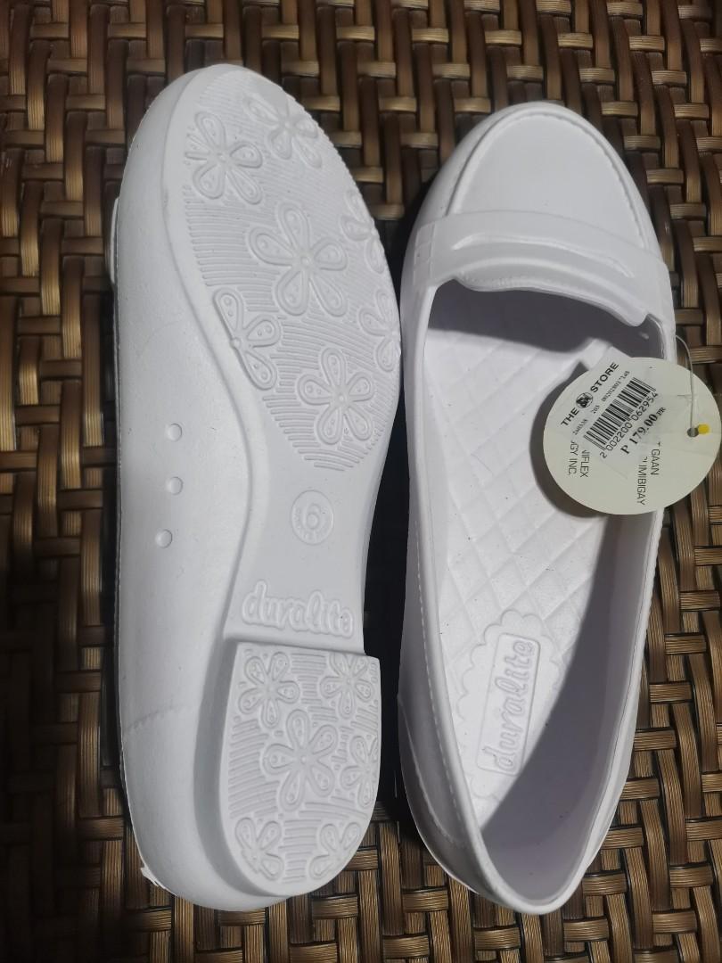 Duralite White shoes rubber, Women's Fashion, Footwear, Flats & Sandals ...
