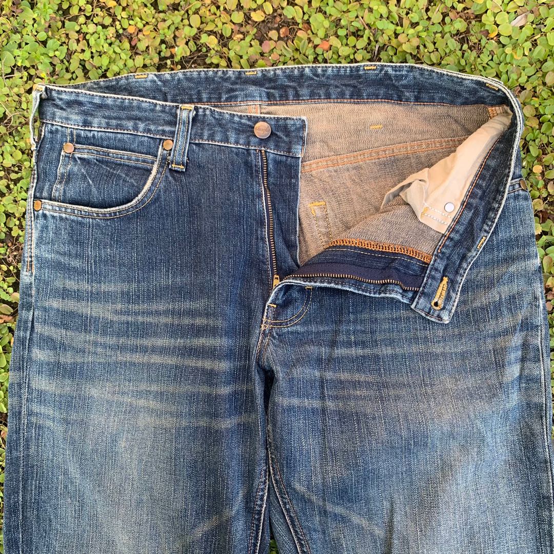 Wrangler Jeans, Fesyen Pria, Pakaian 