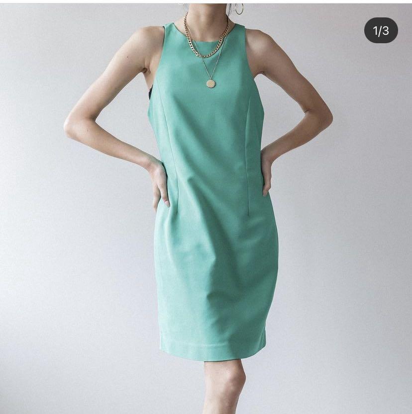 Zara green dress (Category: Dresses) located in Cainta. Submitted by cinefr_ (Listing ID 1170571916, Image 1). Description: Rfs: bought wrong size Best fits xs and s .
