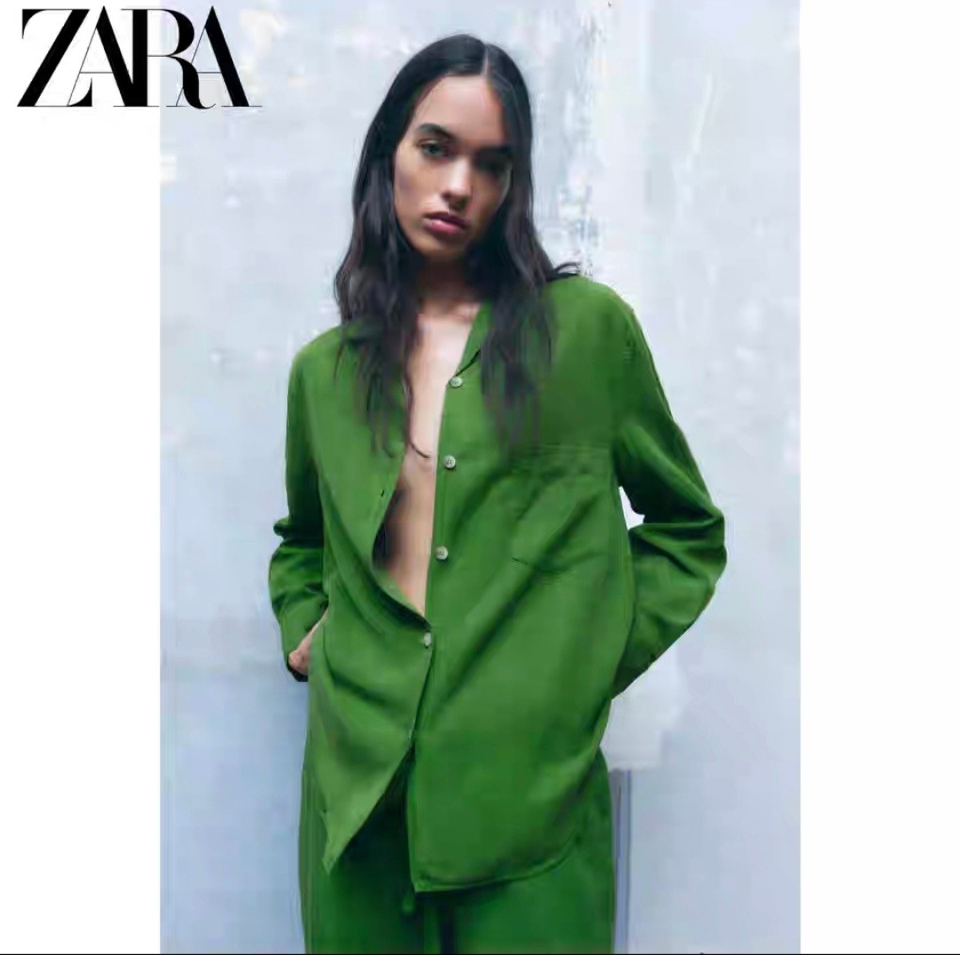 Zara Linen Shirt, Women's Fashion, Tops, Shirts on Carousell