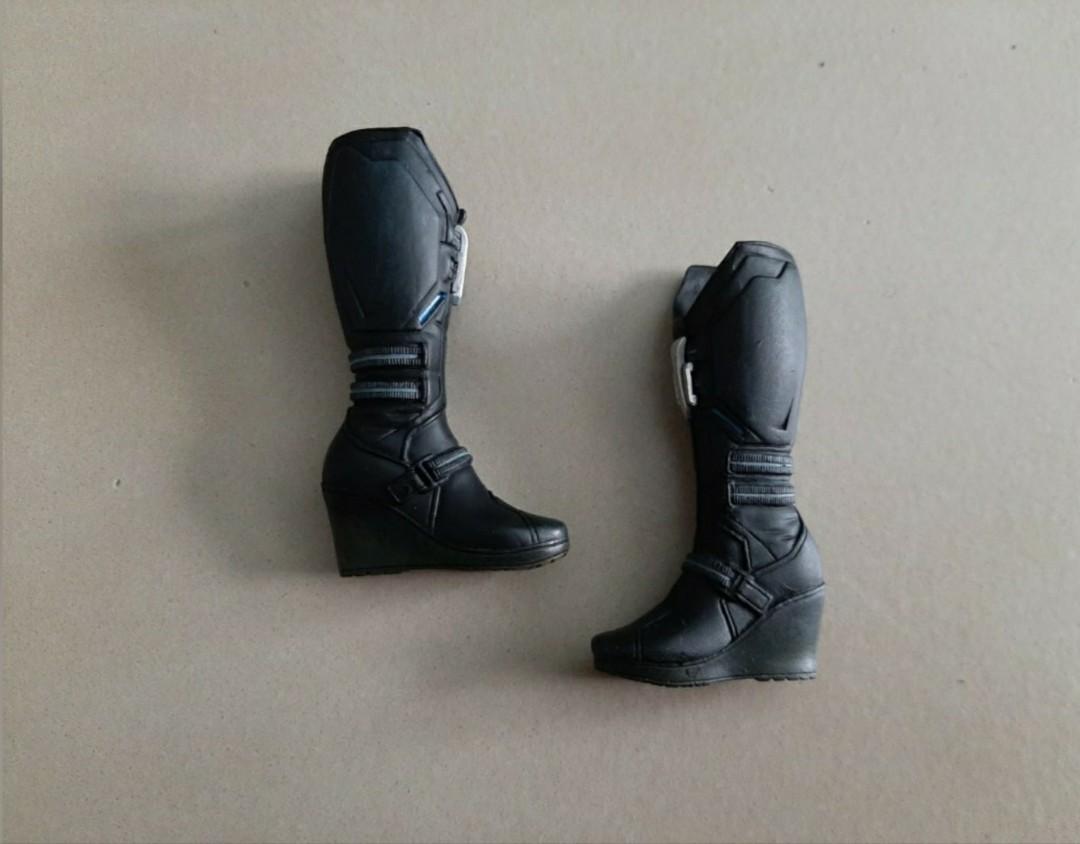 Female Gray Skin Leather Boots Hot Toys & Nouveau Toys 1/6 Phicen TBLeague 