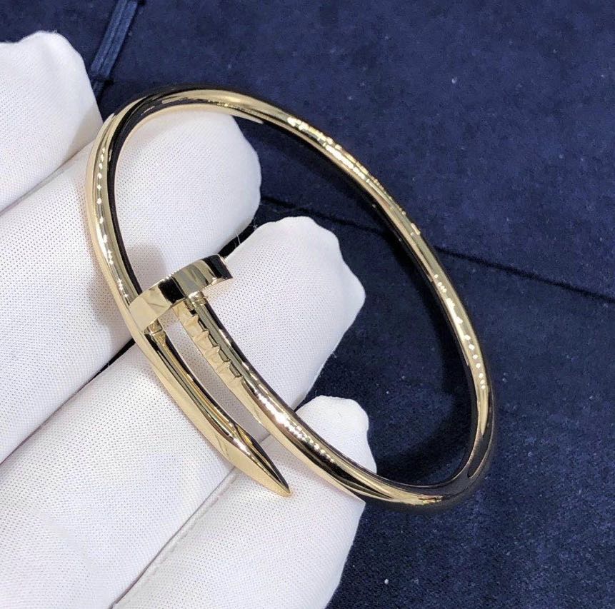 Solid gold deals nail bracelet
