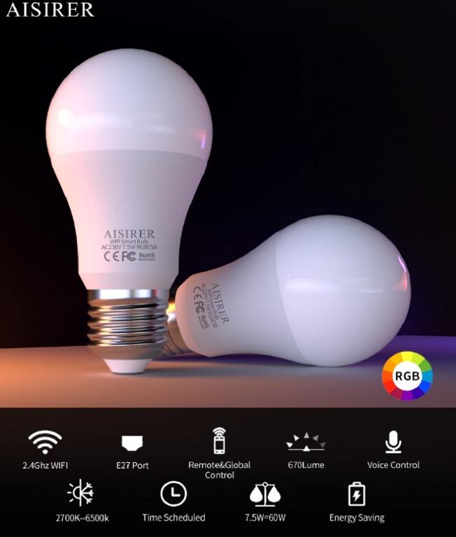 Aisirer wifi smart bulb online