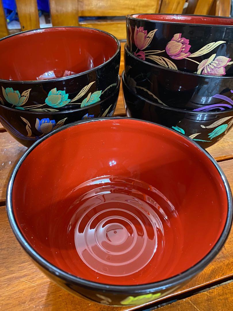 6piece Japanese Bowls, Furniture & Home Living, Kitchenware