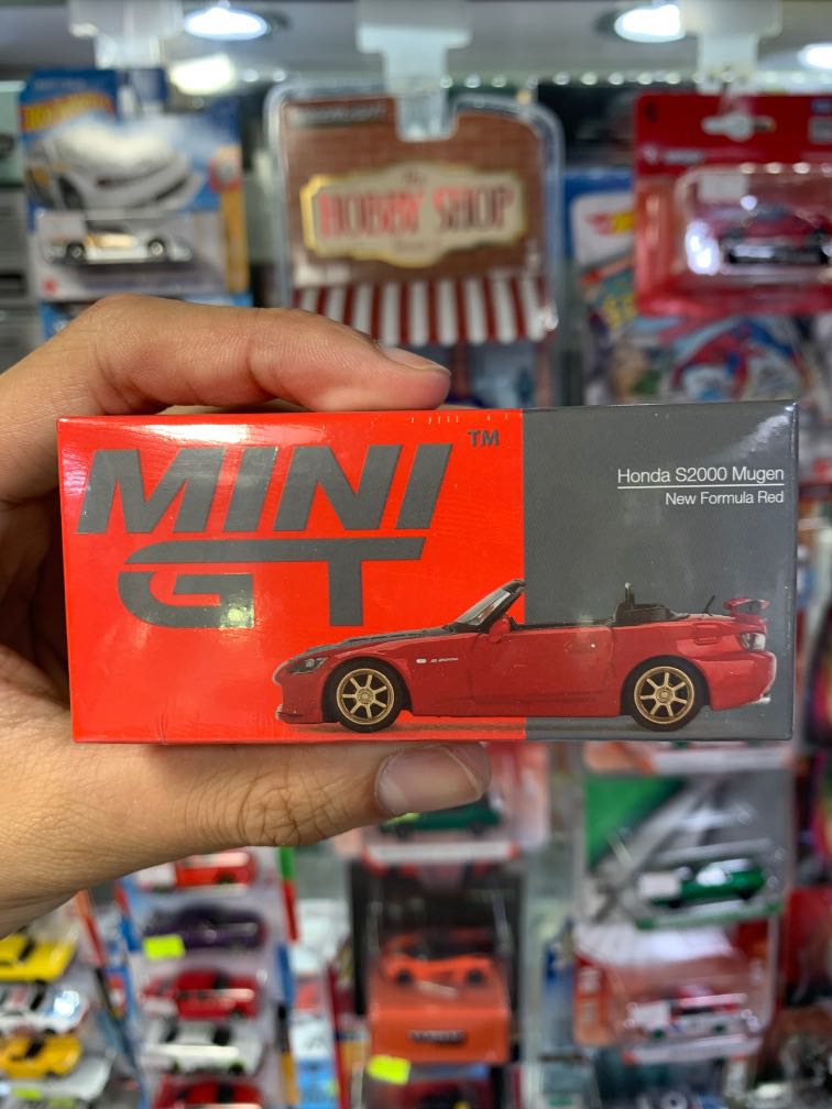 本月新車！ MiniGT 1:64 367 Honda S2000 (AP2) Mugen 無限(New Formula Red 紅色) (RHD),  興趣及遊戲, 玩具 遊戲類- Carousell