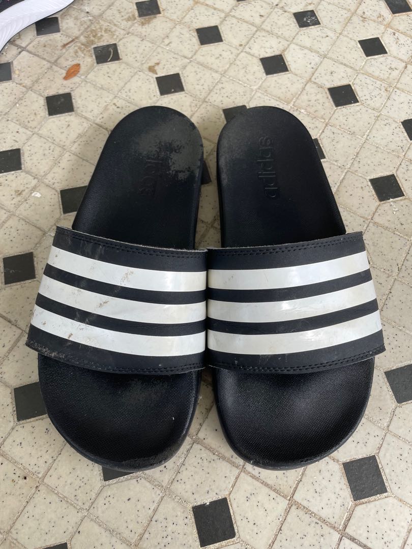 Furry adidas hot sale slides