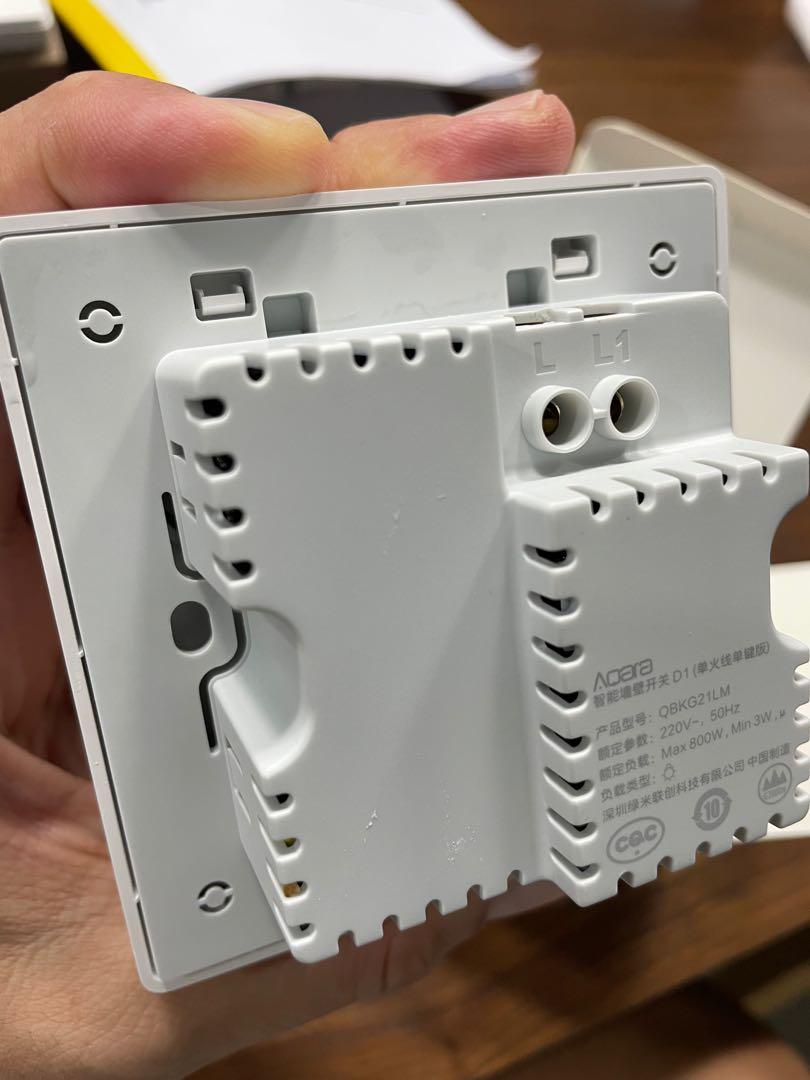 Aqara Single Key NomNeutral Wall Switch, TV & Home Appliances