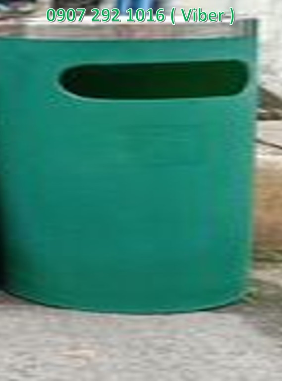 Ash bin trash bin green 123, Furniture & Home Living, Cleaning