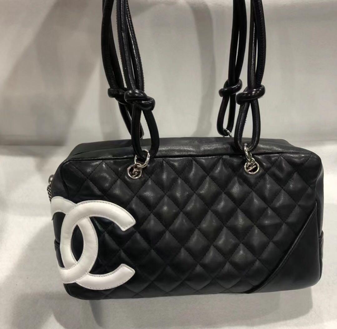 Authenticated Used Chanel CHANEL cambon line bowling bag shoulder