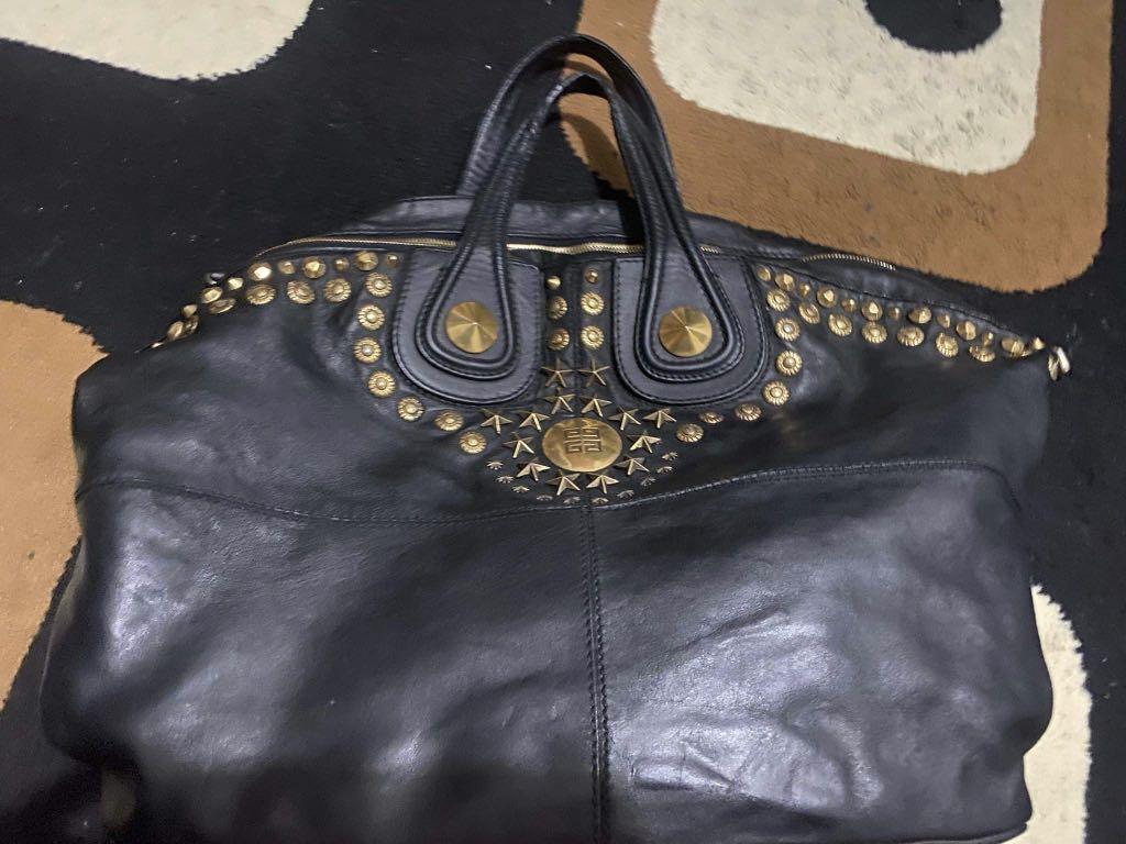 Authentic Givenchy Nightingale Studded Large Bag (Category: Luxury Bags & Wallets) located in Rizal. Submitted by SummerPeaCloset (Listing ID 1170865965, Image 1). Description: Authentic Givenchy Nightingale Studded Large Bag Bag only With signs of use but in good condition Rank AB - B .