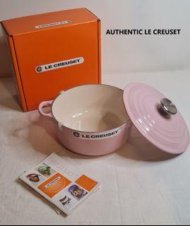 Authentic Le Creuset Round Casserole (20cm / 7.75in/ 2.4L) - Made in France W/ Freebies