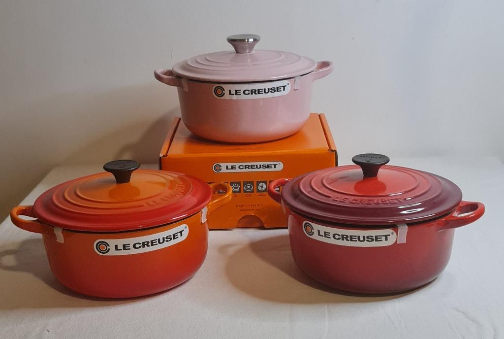 Authentic Le Creuset Round Casserole (20cm / 7.75in/ 2.4L) Made in France W/ Freebies