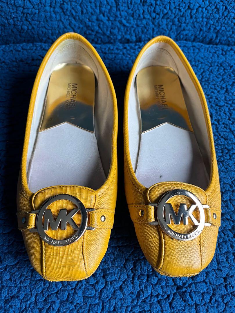 Michael kors flats new arrivals yellow