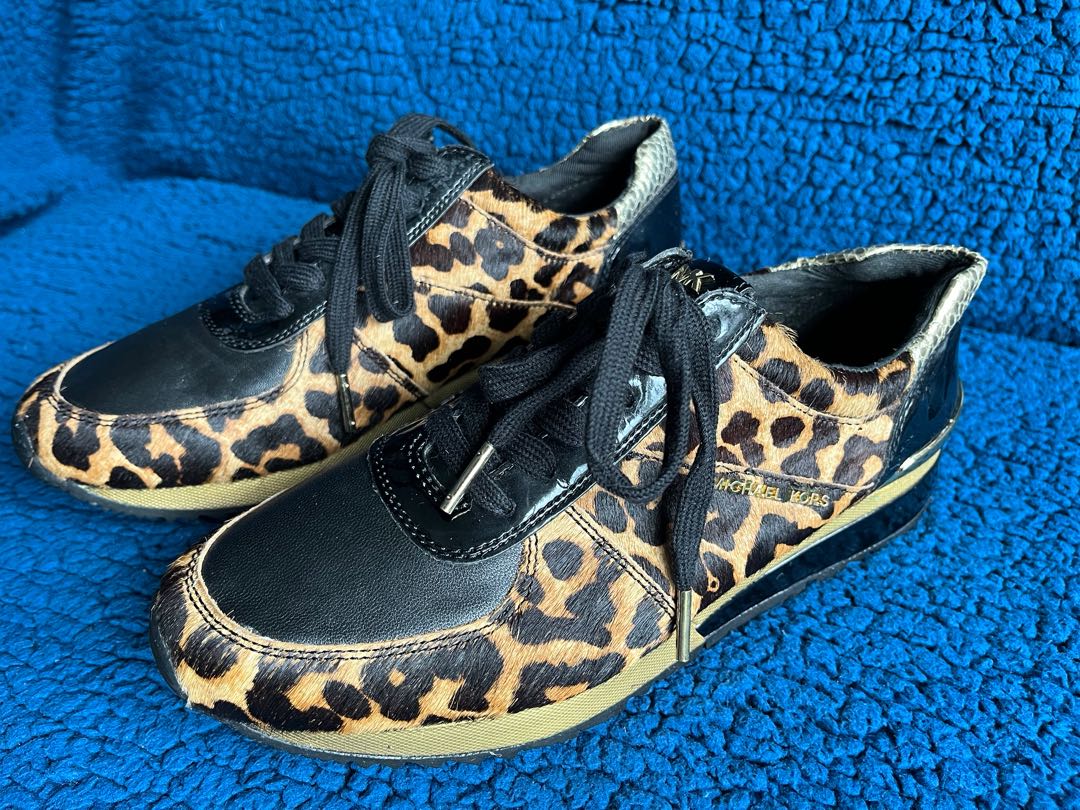 leopard michael kors sneakers