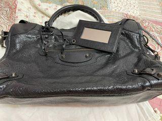 ♡Balenciaga city 巴黎世家 機車包 稀有 百搭 經典 黑色 銅釦 真品 