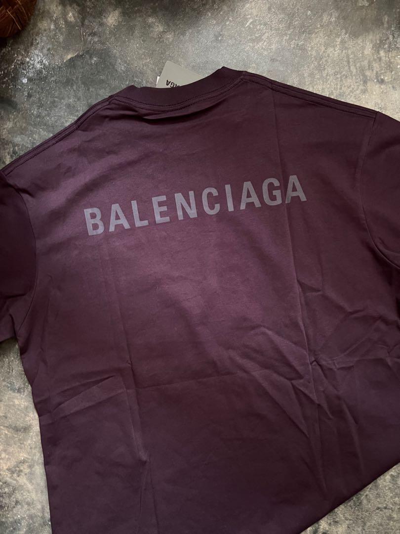 Purple balenciaga discount t shirt