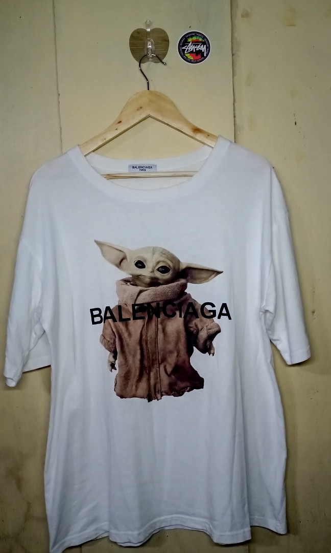 Balenciaga Baby Yoda T-shirt White – solestribe