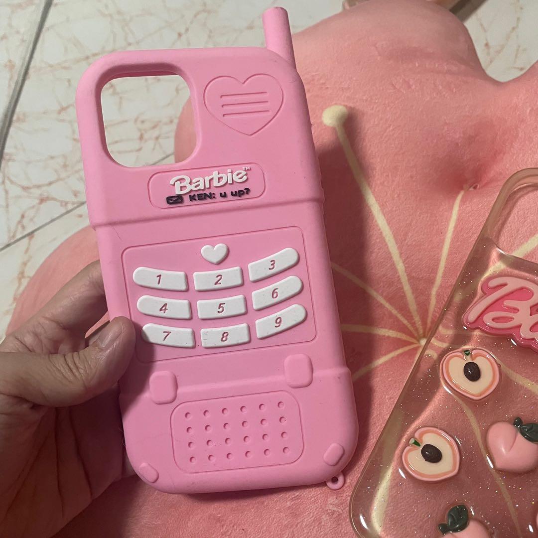 Barbie iphone 12 pro max case bundle (Category: Cases & Sleeves) located in Malabon City. Submitted by djstoree (Listing ID 1170838395, Image 3). Description: Right is brand new.