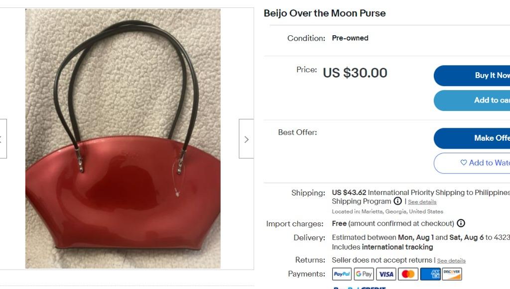 Beijo over the moon purse cheap