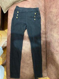 Black high waisted skinny jeans