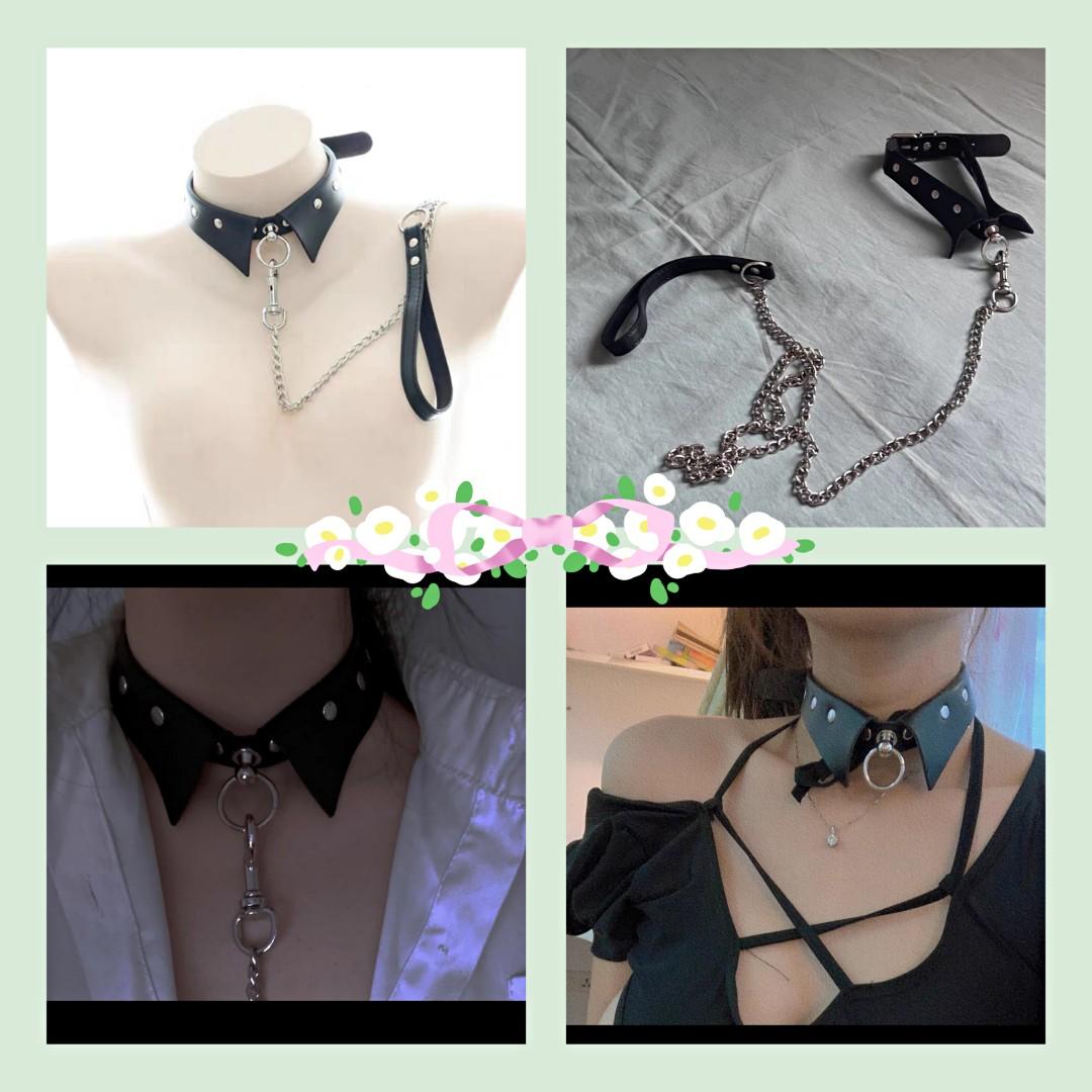 Choker with leash online