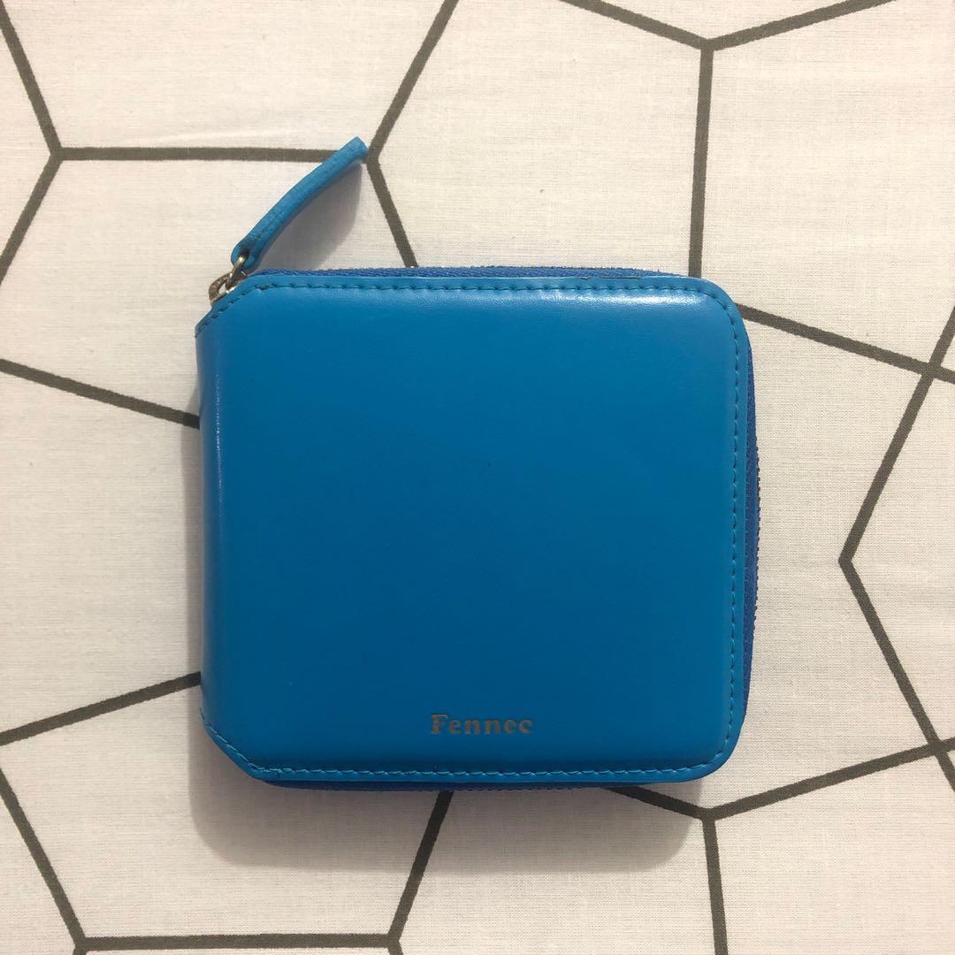Blue Fennec Zipper Short Wallet, Women's Fashion, Bags & Wallets