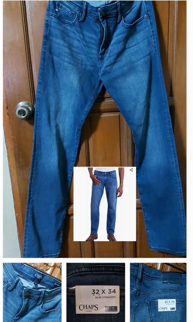 BN Chaps Jeans Men's Slim Fit Modernized Straight Leg Jeans, Men's