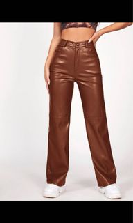 Aritzia Daria Pant High-Waisted Faux Vegan Leather Black Leggings