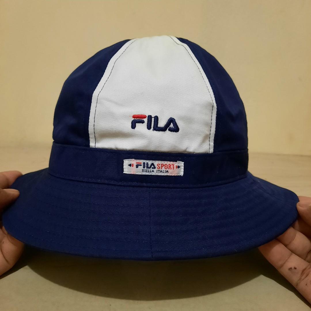 BUCKET HAT FILA, Fesyen Pria, Aksesoris 