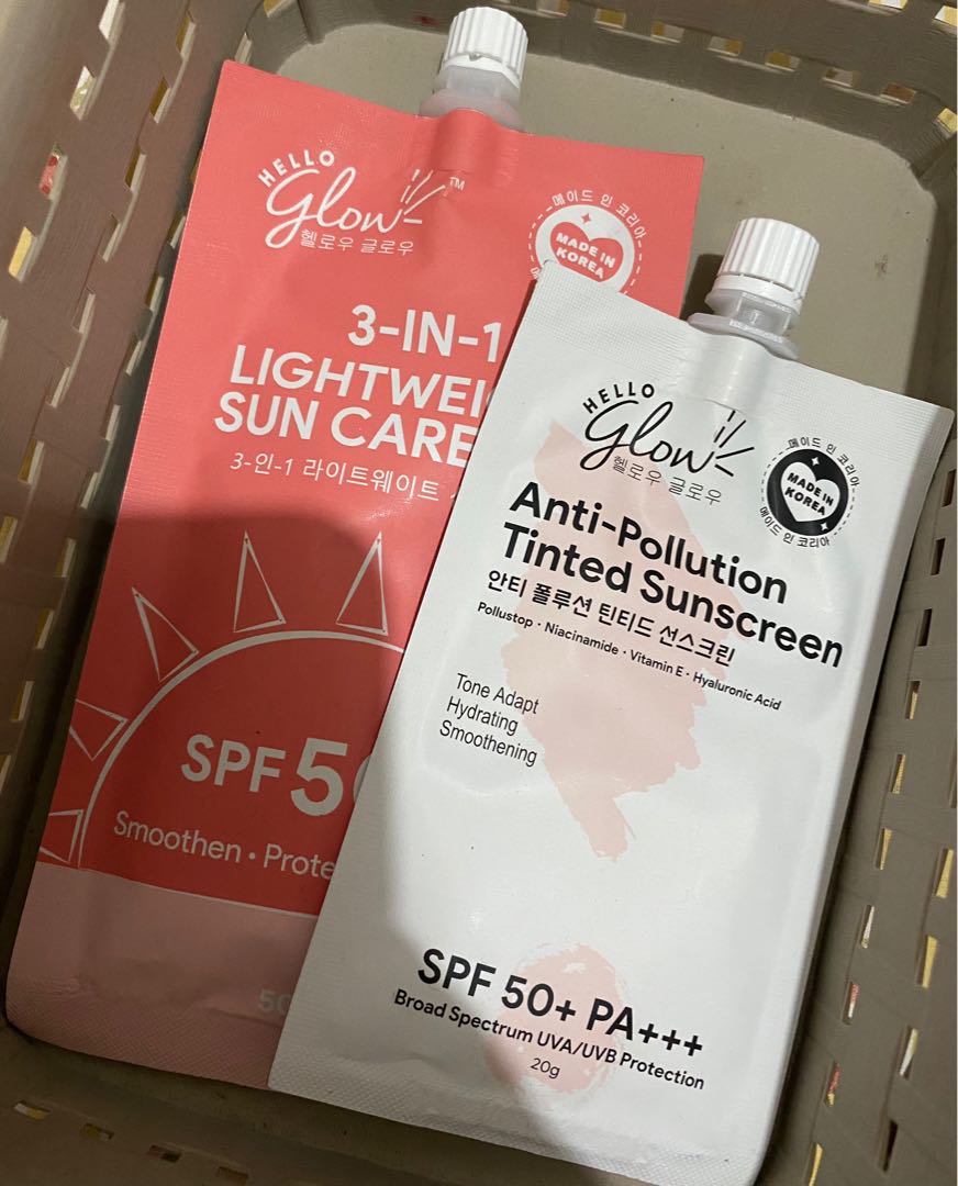 hello glow sunscreen gel