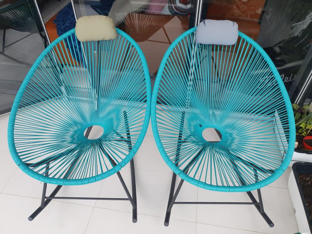 Turquoise outdoor 2025 rocking chair