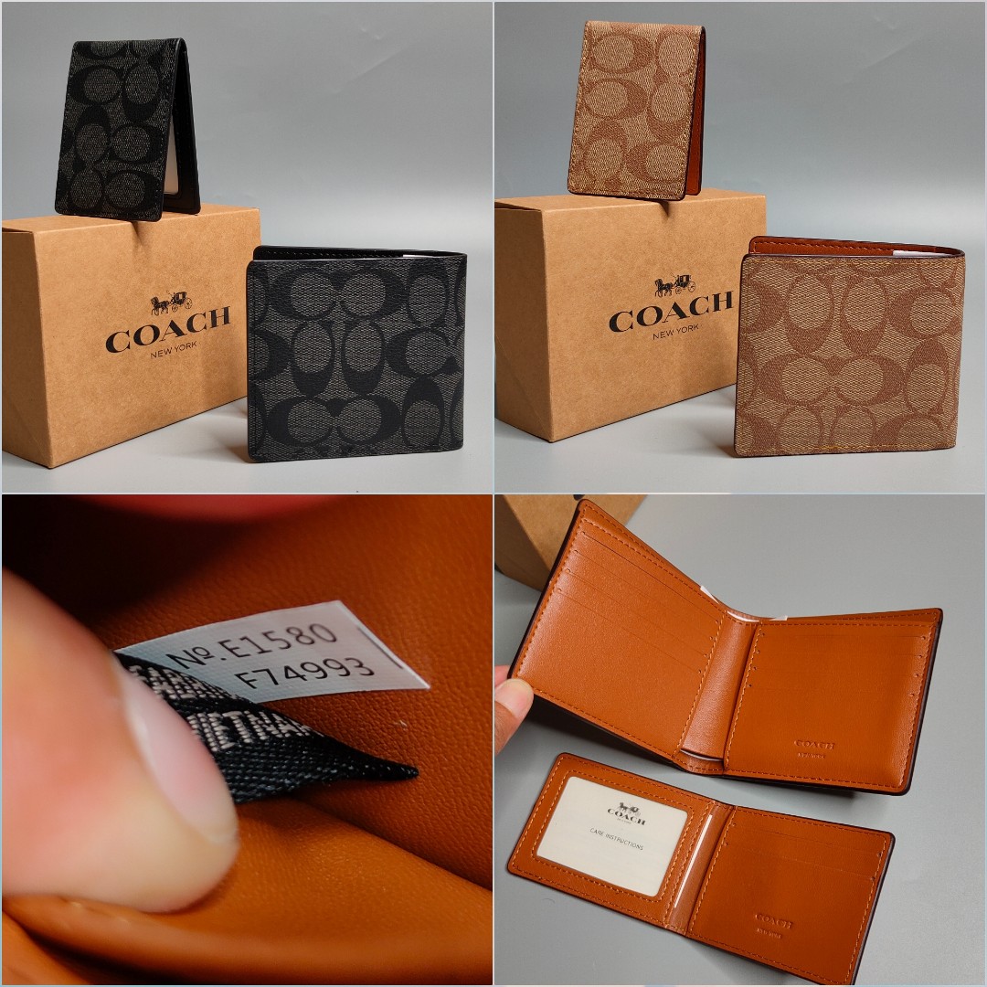 Compact ID Wallet in Signature Canvas, Men's Fashion, Watches