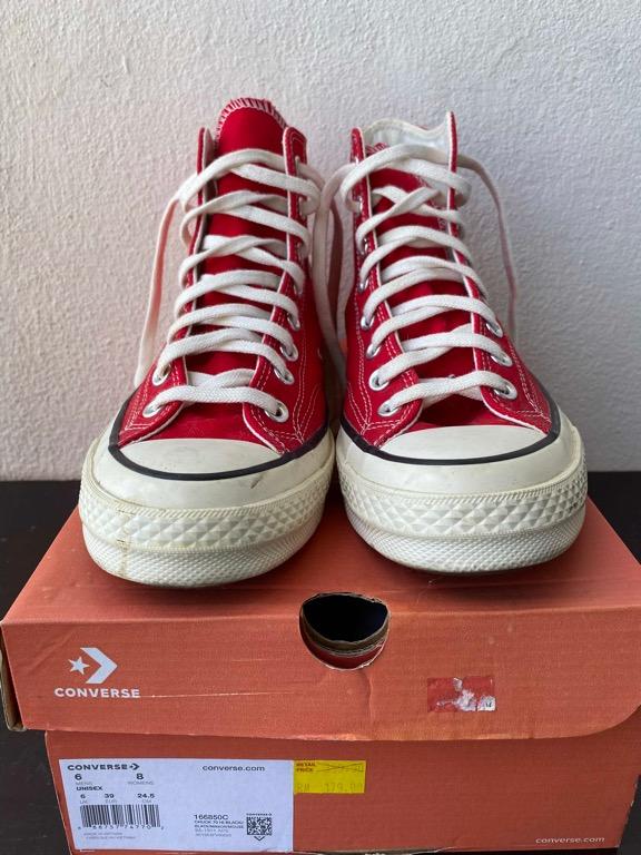 Solid red converse sale