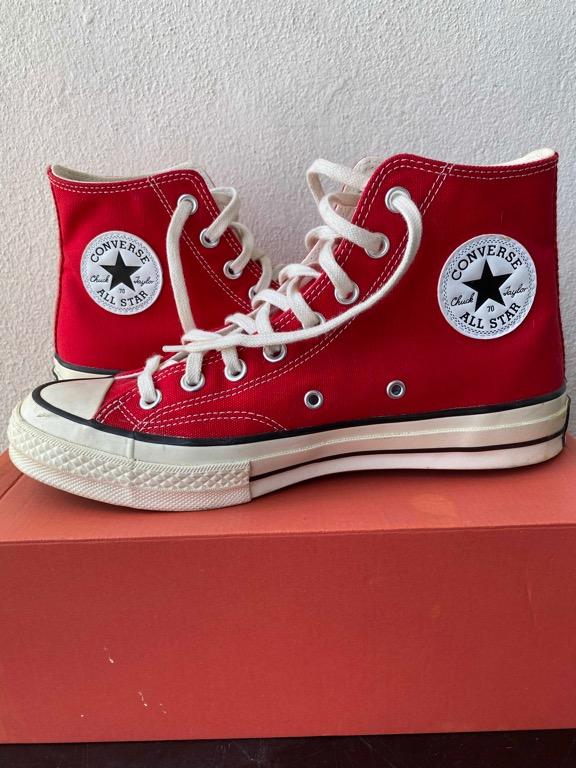 Solid red 2025 converse