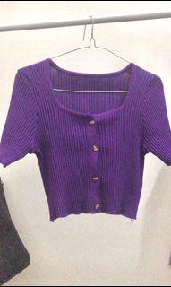 crop top lidi ungu