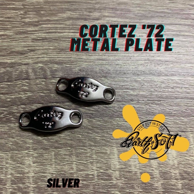 CUSTOM MADE - CORTEZ METAL PLATE - SNEAKER ACCESSORIES - EARTH IS SOFT ...