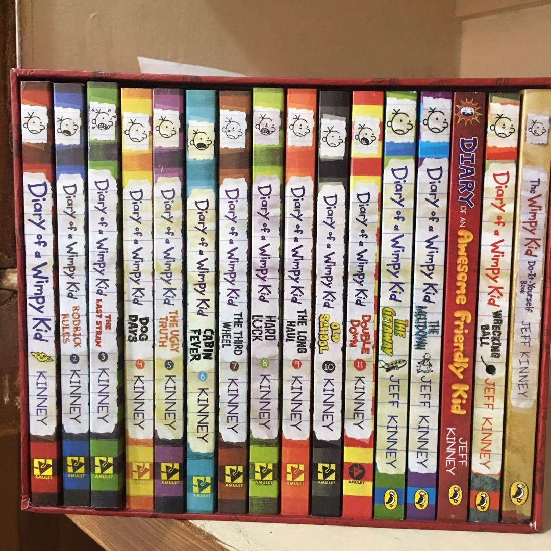 Diary of a Wimpy Kid 1-16 Books Complete Collection Set Box of 16 Books  Edition-Paperback