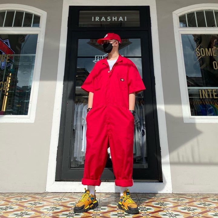 Red clearance jumpsuit dickies