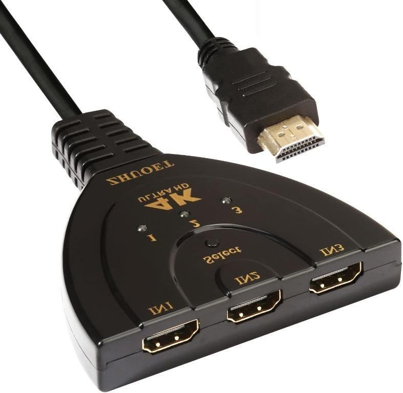 DMI Switch,KIMIOX 4K hdmi switcher 3 Port Splitter, Computers & Tech ...