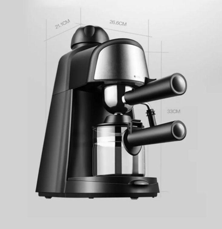 Espresso Coffee Machine Home Use with Milk Steam Froth, TV & Home