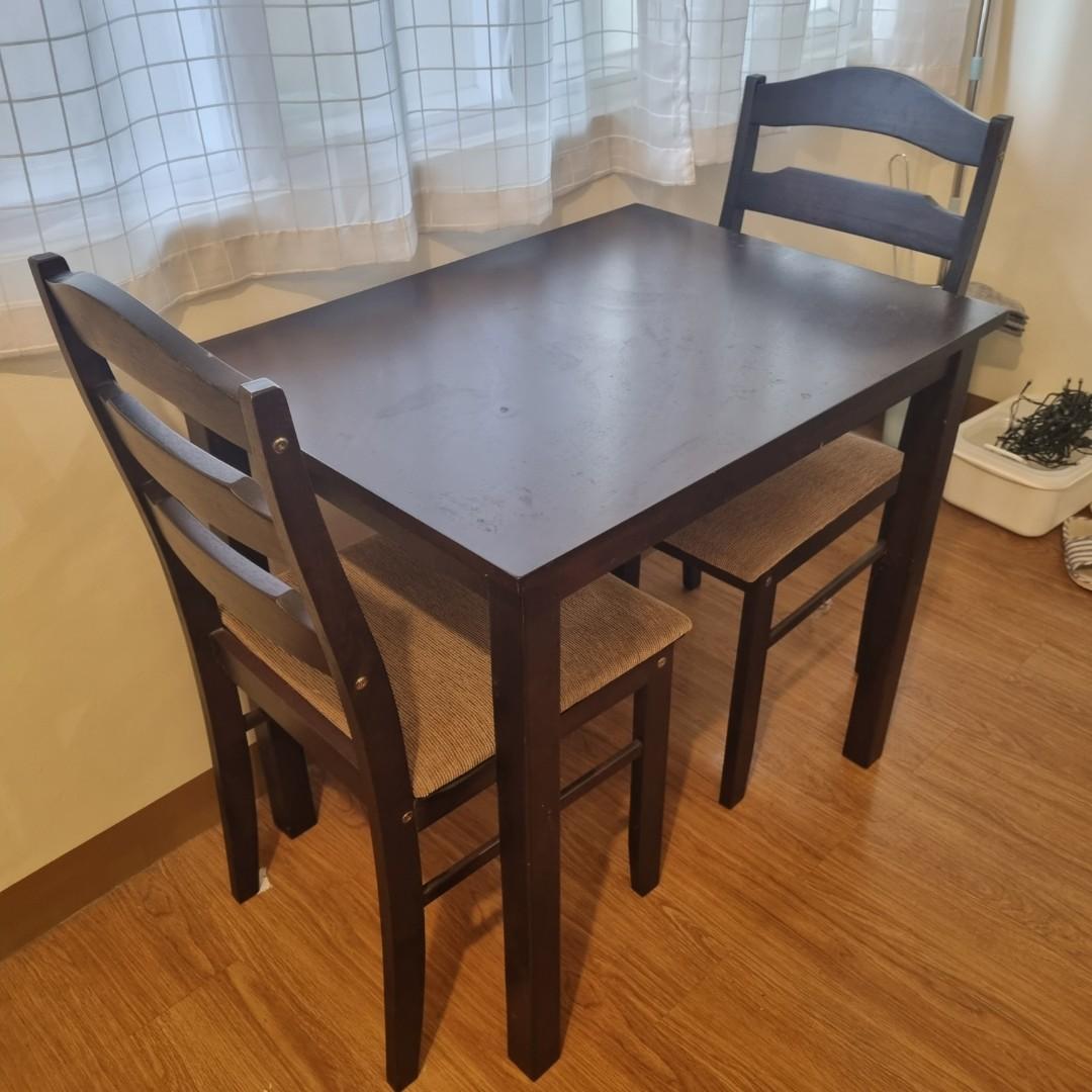 Espressocolored Dining Table & Chairs, Furniture & Home Living