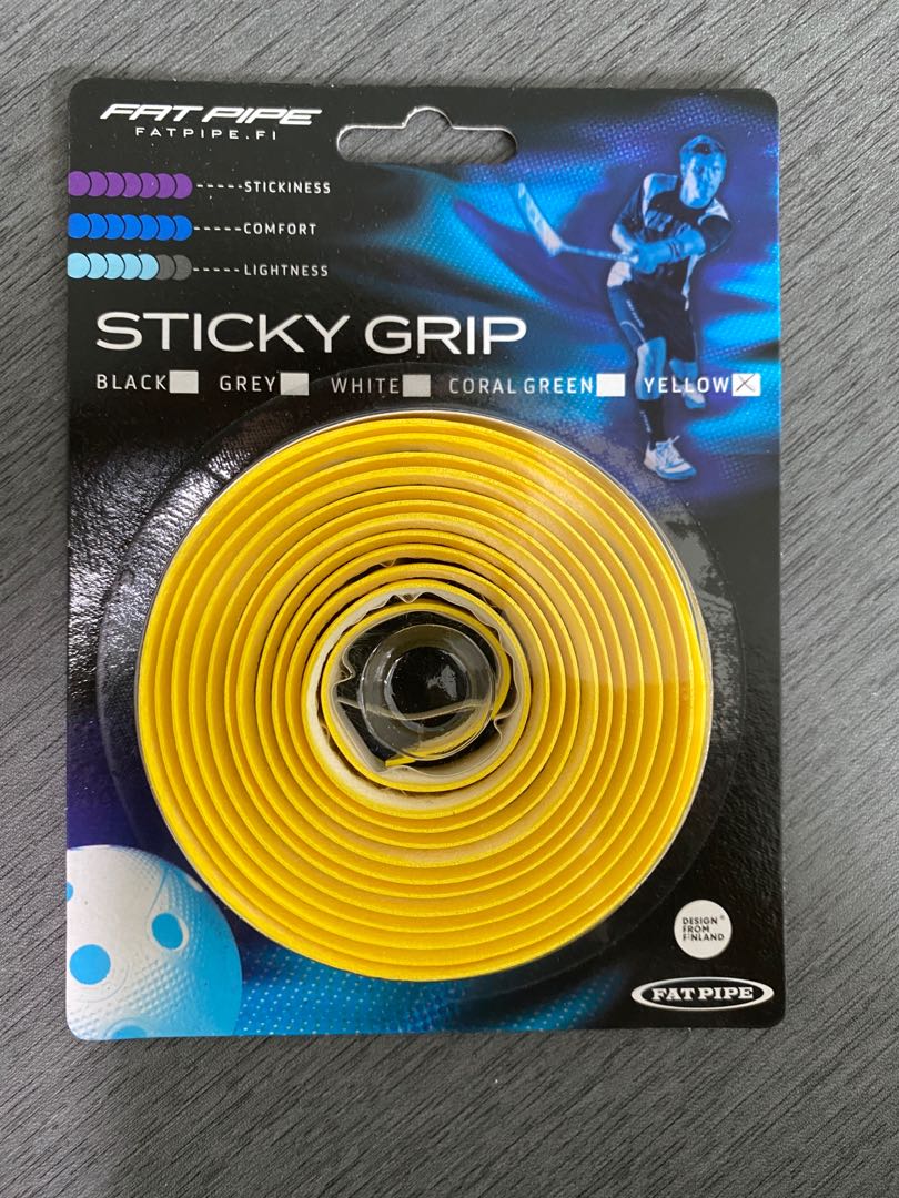 Fatpipe Sticky Yellow Floorball Grip Tape, Sports Equipment, Other