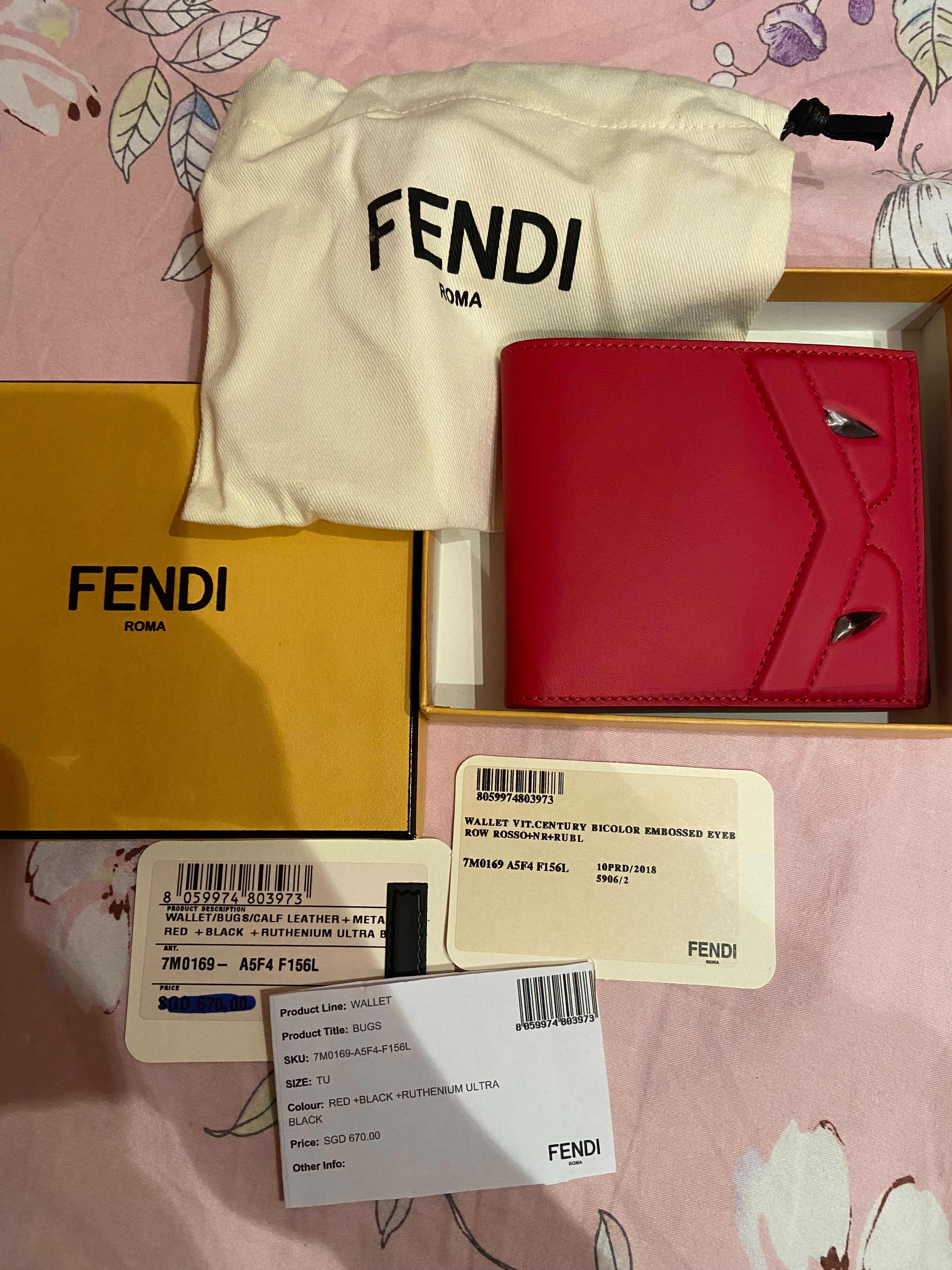 Fendi wallet monster eyes new arrivals