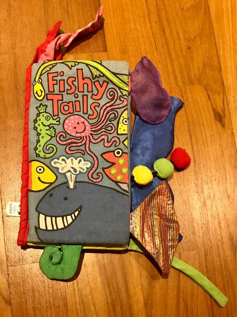 Fishy Tails baby soft book Jellycat Babies Kids Infant