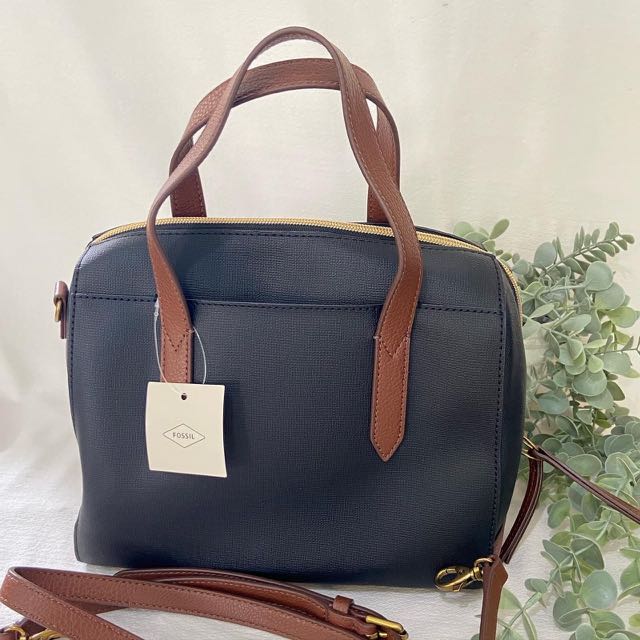 Fossil sydney satchel black discount multi