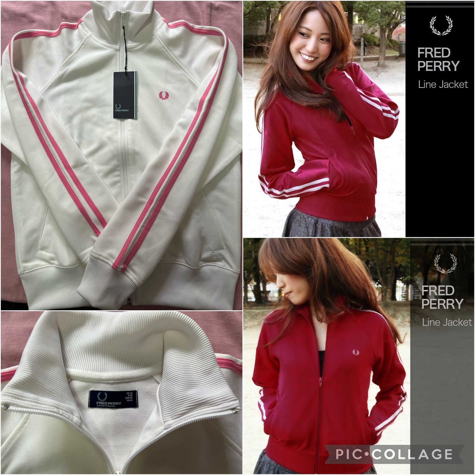 Womens Track Jacket Fred Perry Japan Women s Fashion Coats Jackets and Outerwear on Carousell