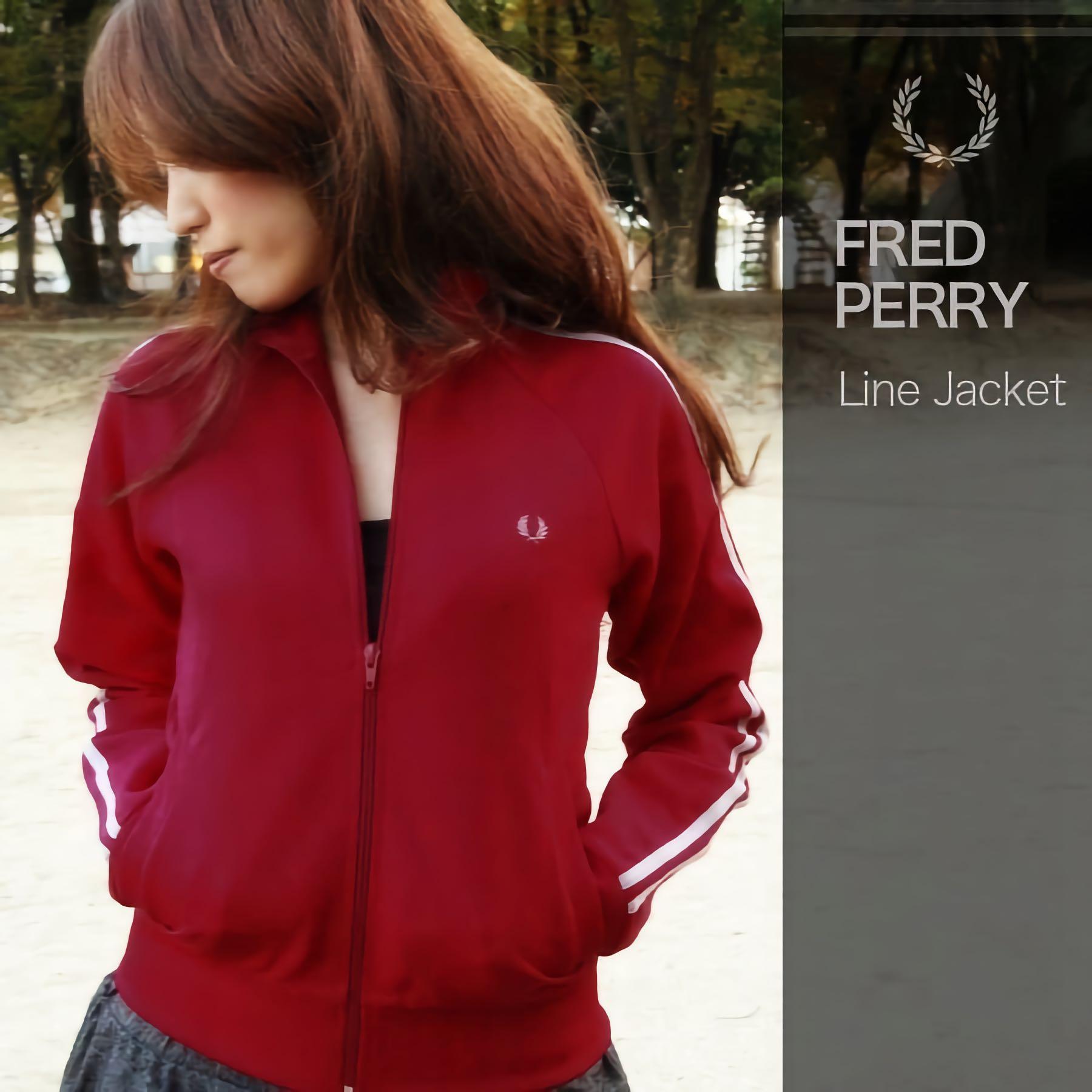 Fred perry red track jacket new arrivals
