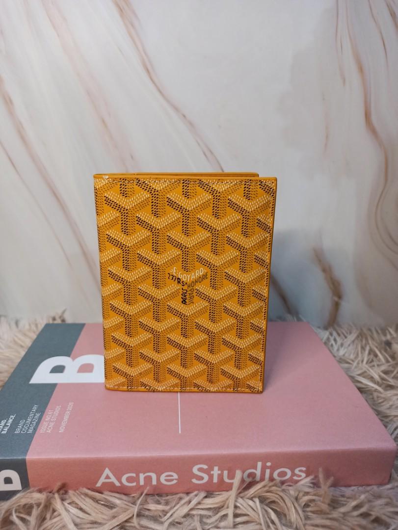 Goyard passport holder online yellow