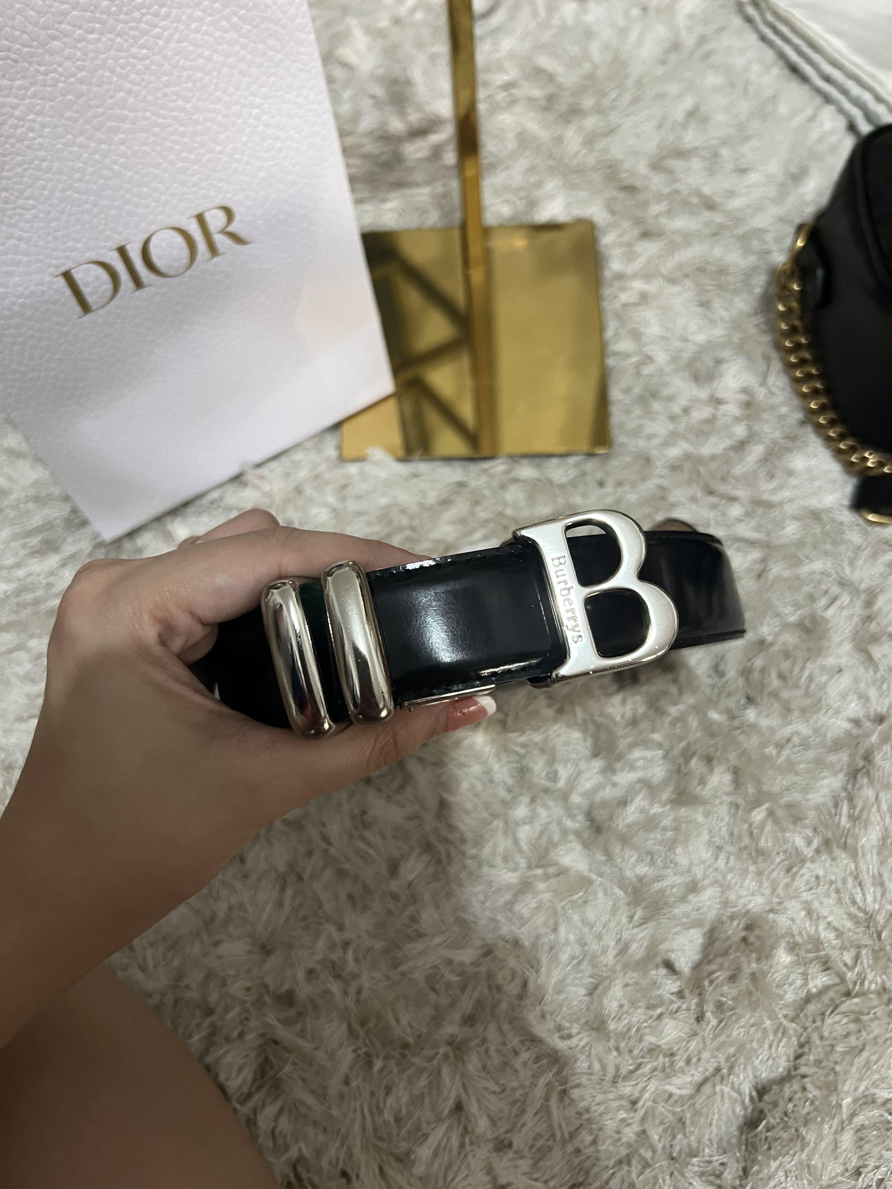 Authentic burberry best sale belt